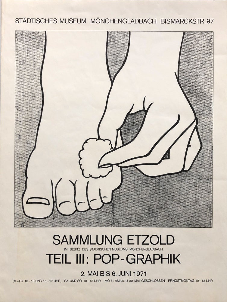 Item #27237 Sammlung Etzold im Besitz des Stadtischen Museums Monchengladbach: Teil III: Pop-Graphik (Poster). Roy Lichtenstein.