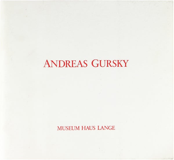 Item #27257 Andreas Gurksy. Andreas Gursky