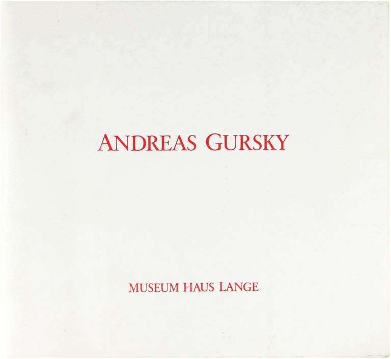 Item #27257 Andreas Gurksy. Andreas Gursky.