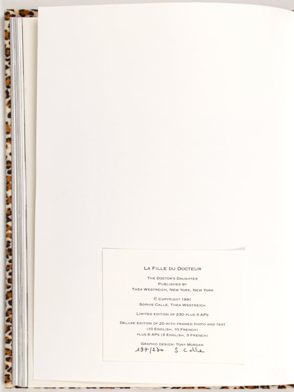 La Fille du Docteur / The Doctor's Daughter (Signed Limited Edition).