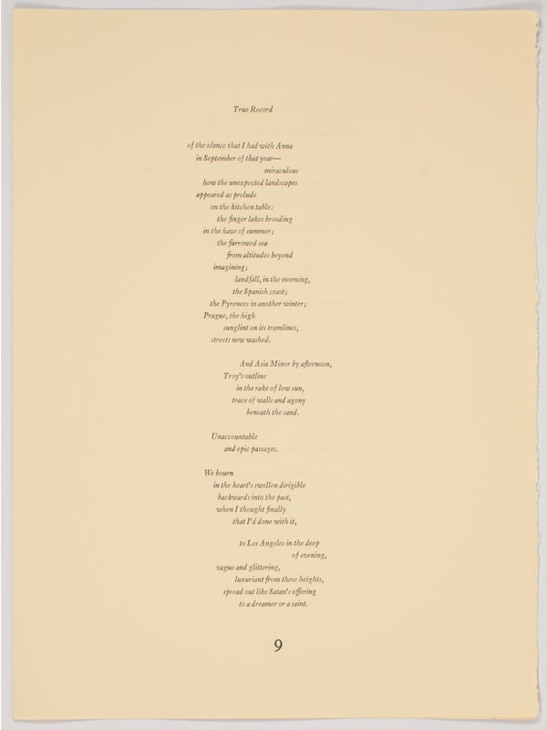 The Plain of Smokes: A Poem Cycle (Signed with 20 Prints).