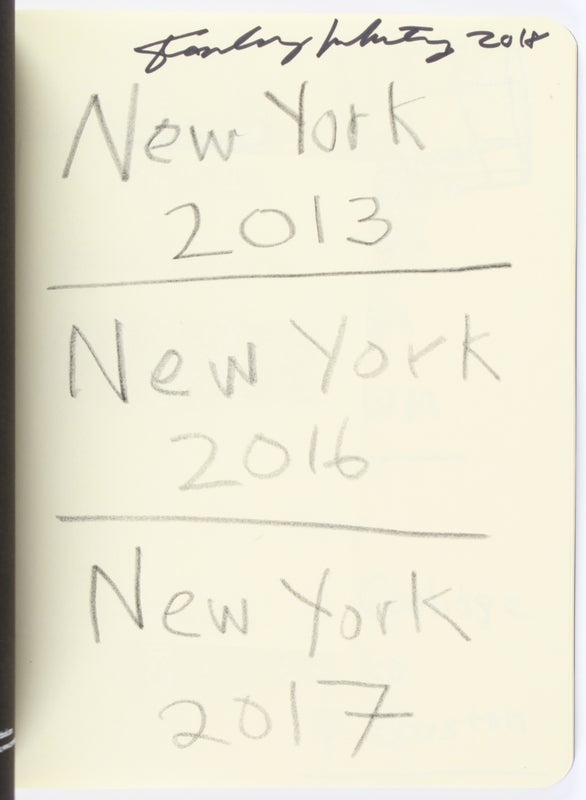 Stanley Whitney: Sketchbook (Signed).