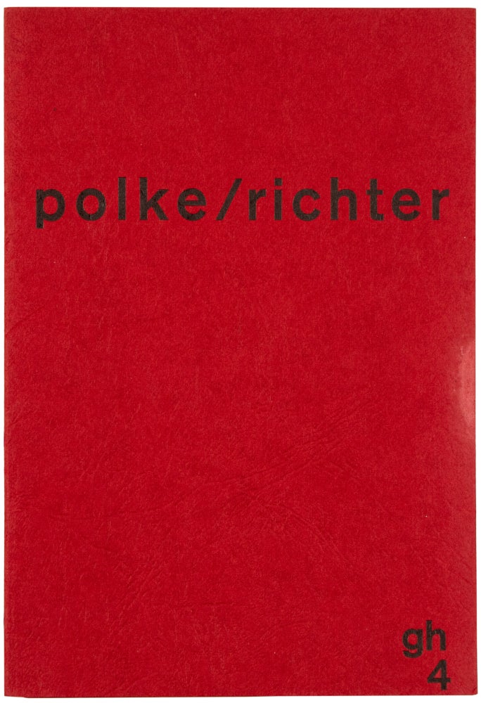 Item #28217 Polke/Richter, Richter/Polke. Sigmar Polke, Gerhard Richter.