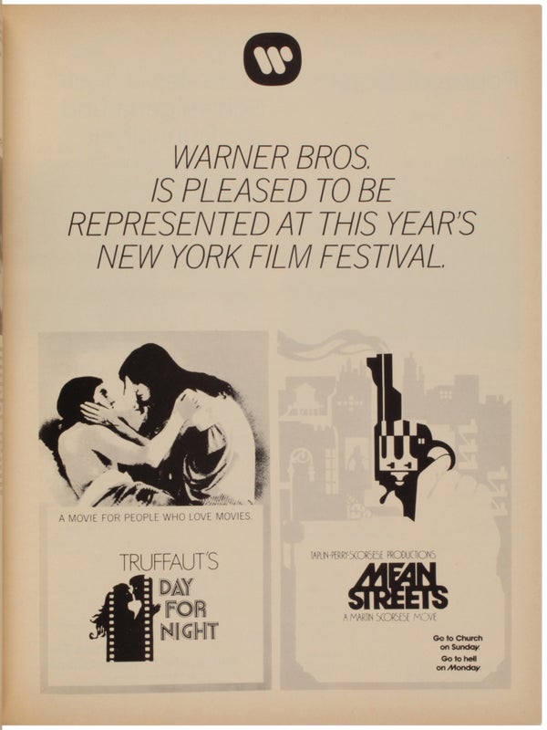 11th New York Film Festival (Programme).