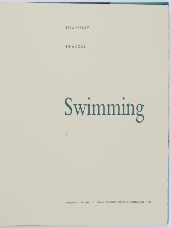 Swimming (Signed Deluxe Edition with 9 Photographs).