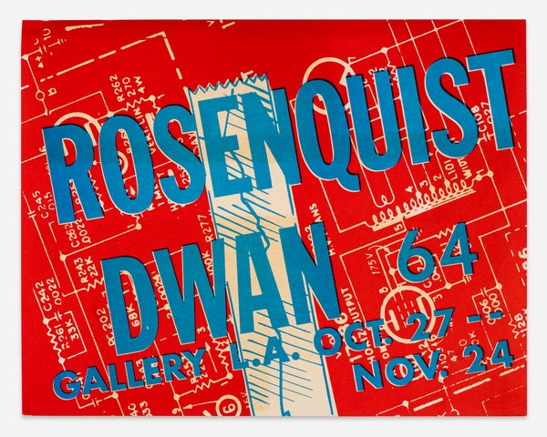 Item #28720 Rosenquist (Announcement Card). James Rosenquist
