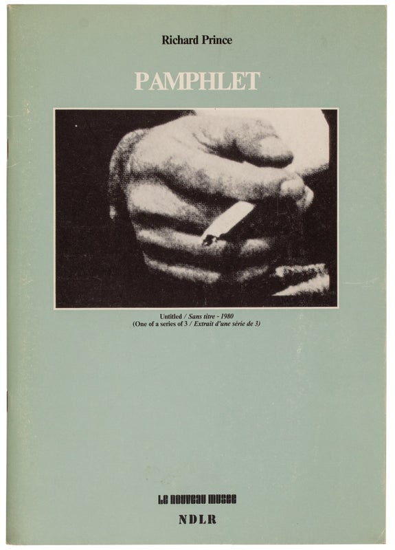 Item #28722 Pamphlet (Signed with Invitation). Richard Prince
