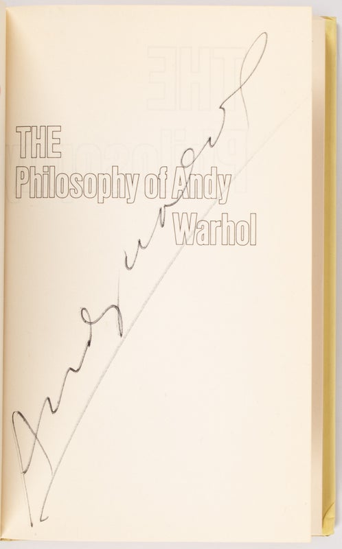 The Philosophy of Andy Warhol (From A to B and Back Again).