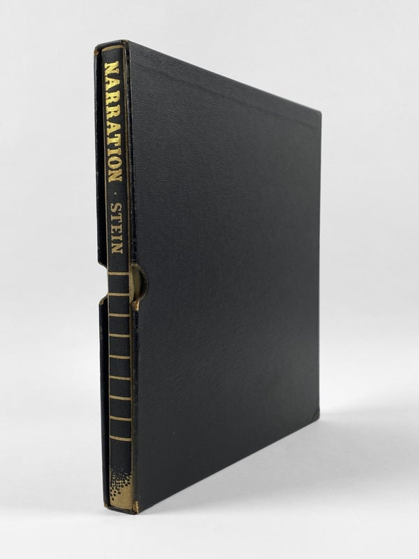 Narration: Four Lectures by Gertrude Stein (Signed Limited Edition).
