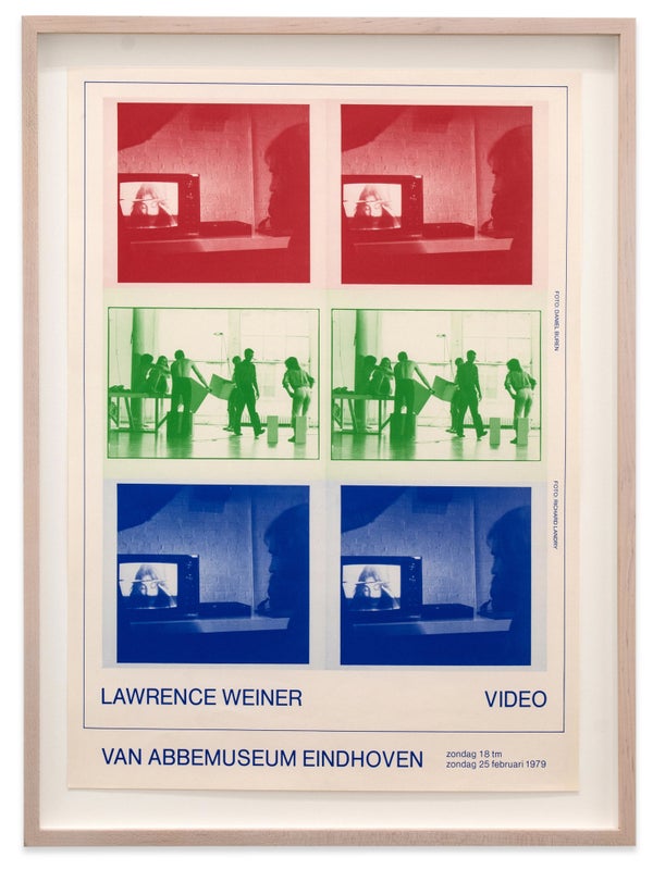 Item #28927 Lawrence Weiner: Video (Poster). Lawrence Weiner