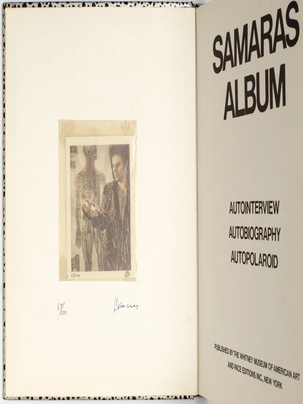 Samaras Album: Autointerview, Autobiography, Autopolaroid (Signed with Polaroid).