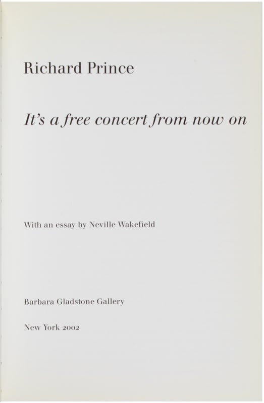 It's a Free Concert from Now On.