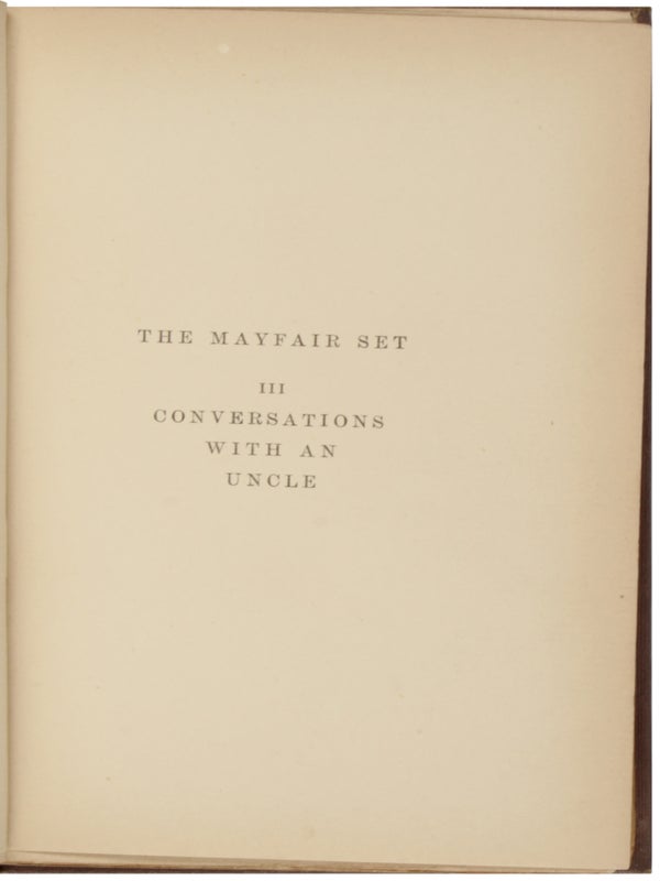 Select Conversations with an Uncle (Signed).