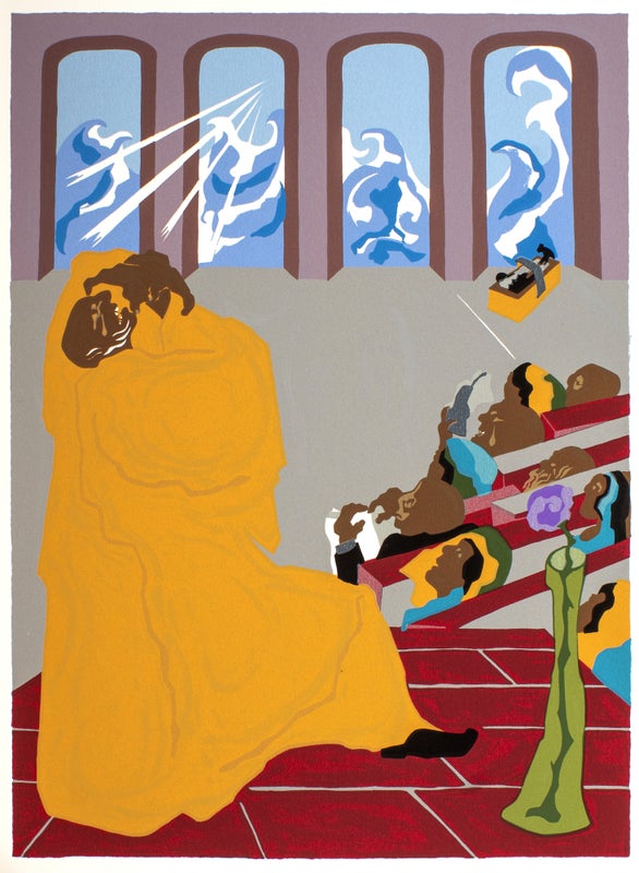 The First Book of Moses, called Genesis... Silkscreens by Jacob Lawrence.