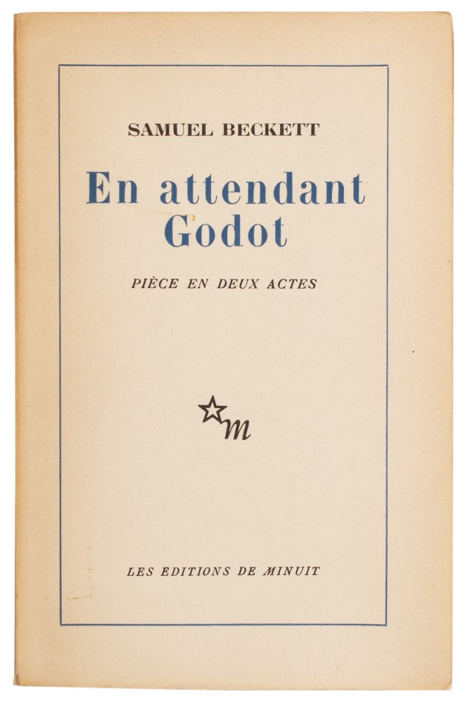 Item #29264 En attendant Godot (First Edition with Signed Card). Samuel Beckett.