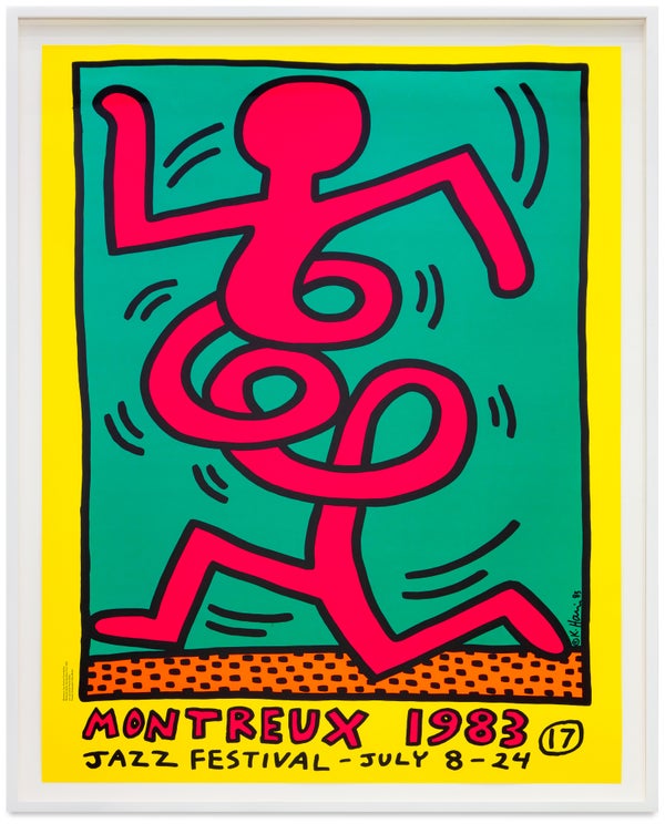 Item #29324 Montreux Jazz Festival, 1983 (Event Poster). Keith Haring