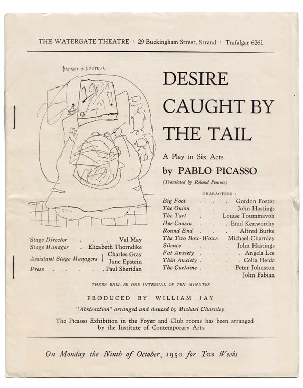 Item #29385 Desire Caught by the Tail. A Play in Six Acts by Pablo Picasso... (Programme with...
