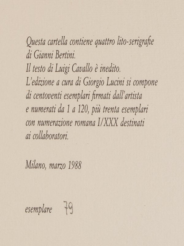 Saluti & Baci (with Four Signed Screenprints).