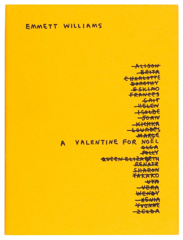 Item #29494 A Valentine for Noël: Four Variations on a Scheme (Twice Signed). Emmett Williams,...