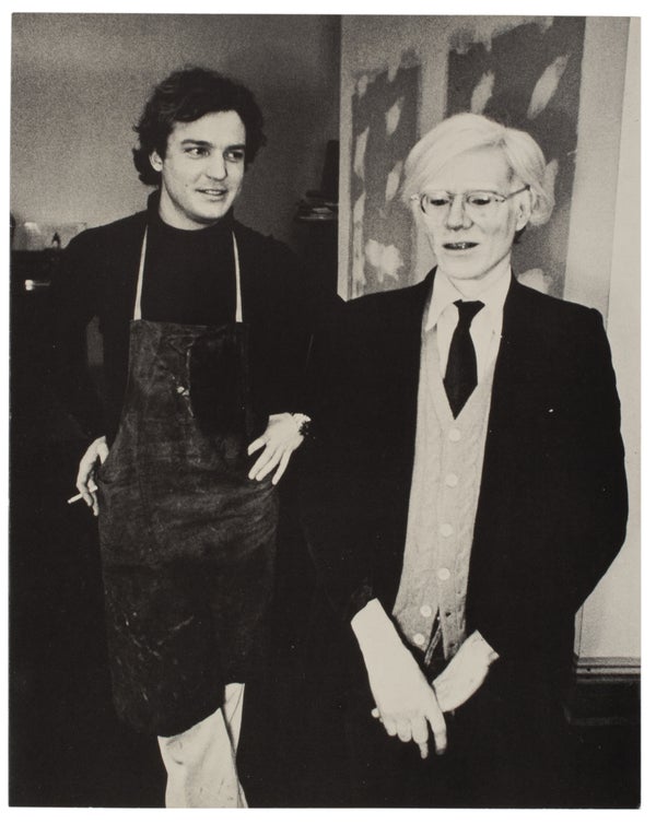 Item #29528 Andy Warhol and Jamie Wyeth: Portraits of Each Other (Signed by Both). Andy Warhol,...