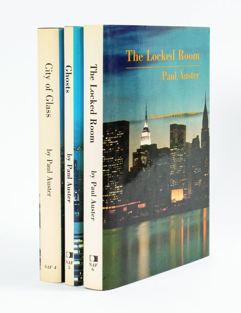 Item #29646 The New York Trilogy: City of Glass / Ghosts / The Locked Room (Signed First Editions). Paul Auster.
