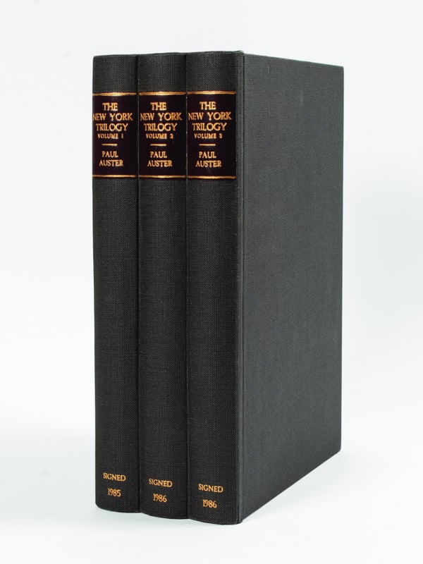 The New York Trilogy: City of Glass / Ghosts / The Locked Room (Signed First Editions).