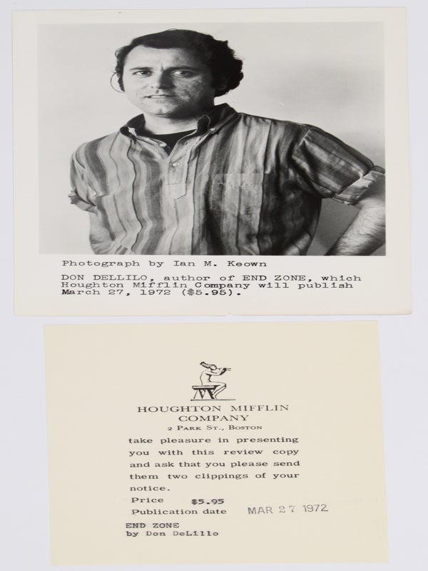 End Zone (Review copy, with press photo).
