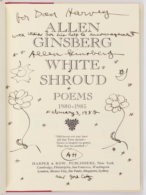 White Shroud: Poems, 1980-1985 (Inscribed).