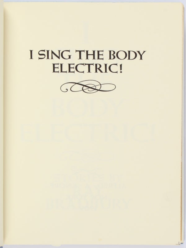 I Sing the Body Electric! (Review Copy).