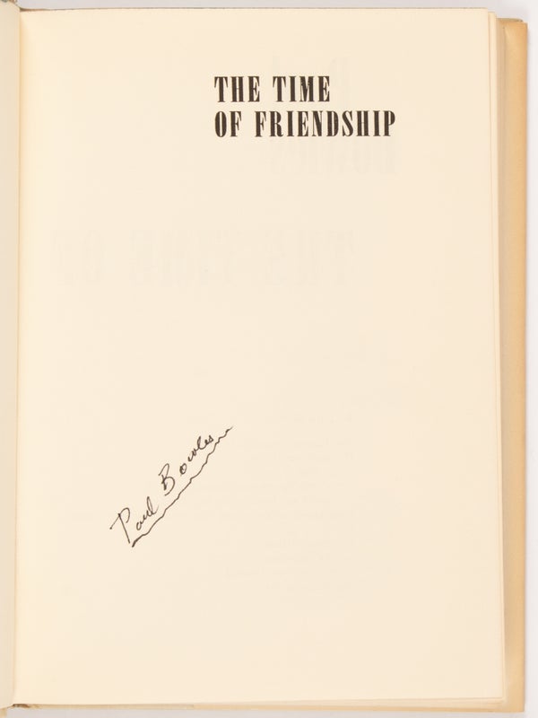 The Time of Friendship: A Volume of Short Stories (Signed).