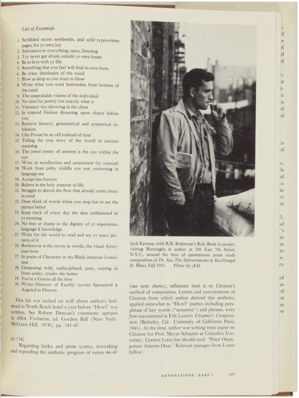 Howl: Original Draft Facsimile, Transcript & Variant Versions... (Inscribed with Drawing and Accompanying Postcard).