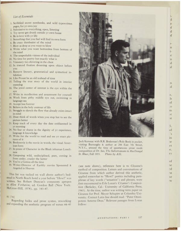 Howl: Original Draft Facsimile, Transcript & Variant Versions... (Inscribed with Drawing and Accompanying Postcard).