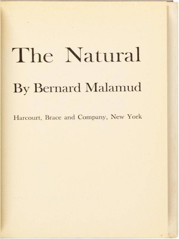The Natural (First Edition).