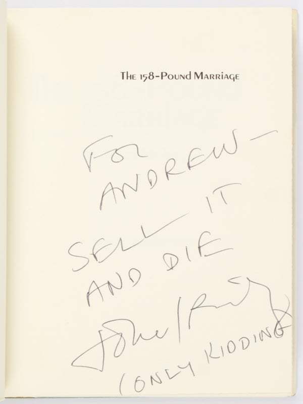 The 158-Pound Marriage (Inscribed).