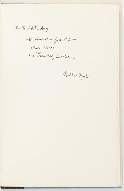 Levitation: Five Fictions (Inscribed to Harold Brodkey).