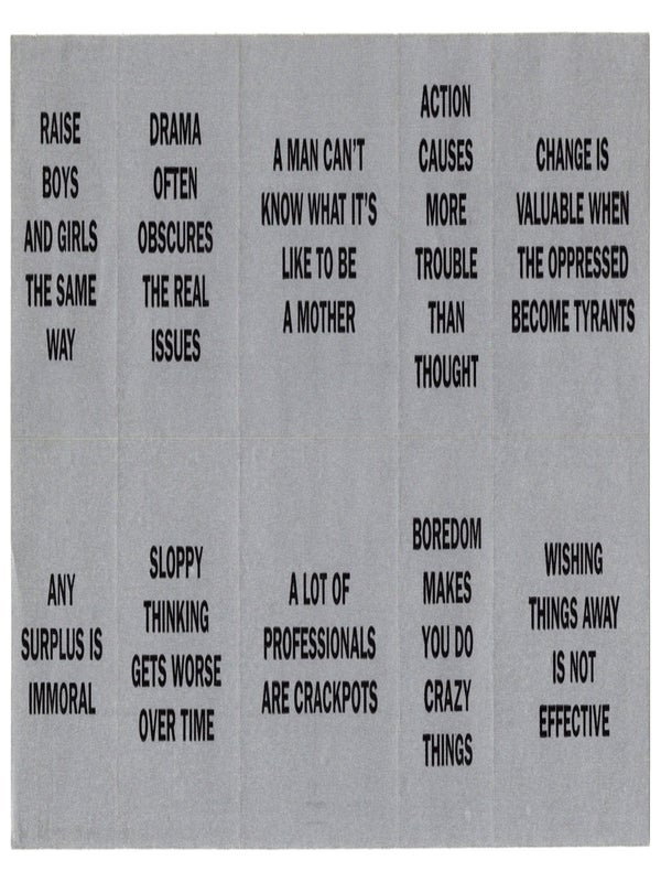Item #30051 Truisms Stamps (with Original Envelope). Jenny Holzer