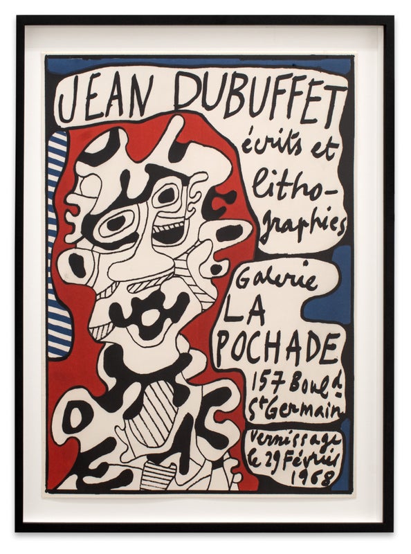 Item #30061 Jean Dubuffet: Écrits et Lithographies (Poster). Jean Dubuffet