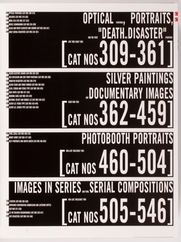 The Andy Warhol Catalogue Raisonné: Paintings and Sculpture, 1961–1963 (Volume 01).