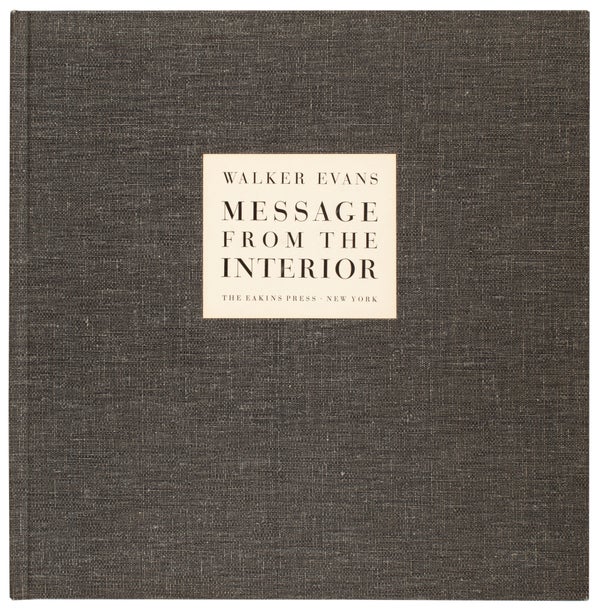 Item #30102 Message from the Interior. Walker Evans