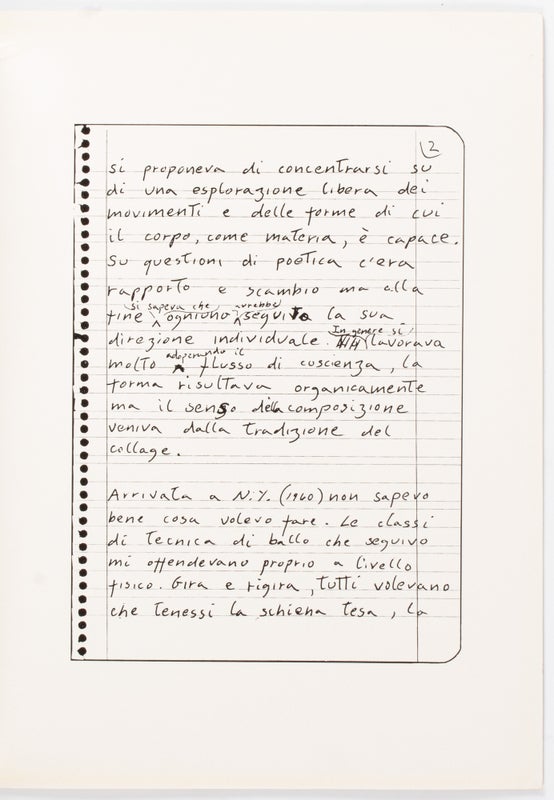 Simona Forti e Altri: Danze-Costruzioni.