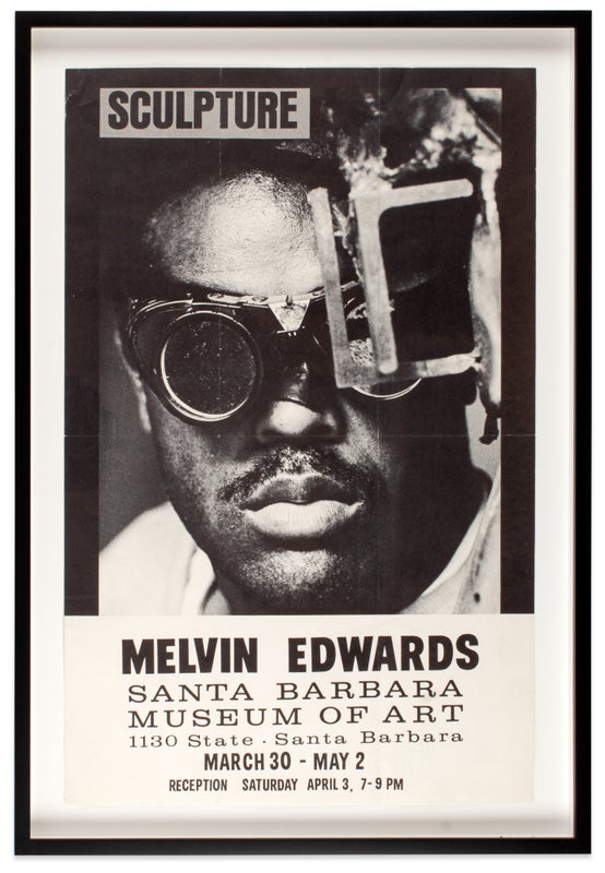 Item #30344 Melvin Edwards: Sculpture (Poster for First Solo Exhibition). Melvin Edwards