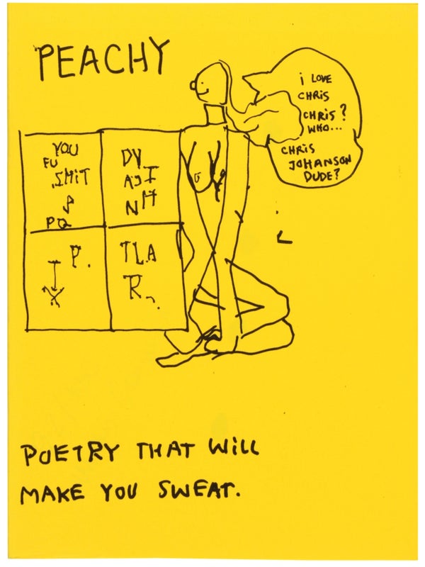 Item #30466 Peachy: Poetry That Will Make You Sweat (Signed). Mark Gonzales