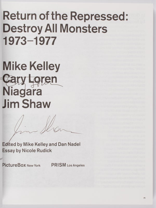Return of the Repressed: Destroy All Monsters, 1974-1977 (Signed by Group).
