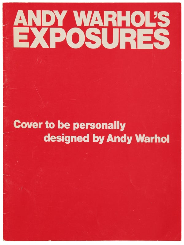 Item #30583 Andy Warhol's Exposures (Prospectus). Andy Warhol