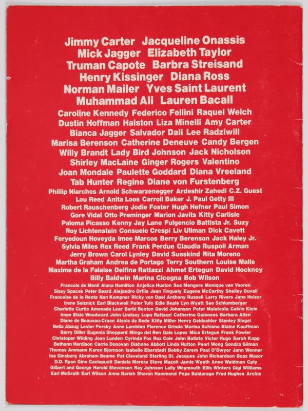 Andy Warhol's Exposures (Prospectus).