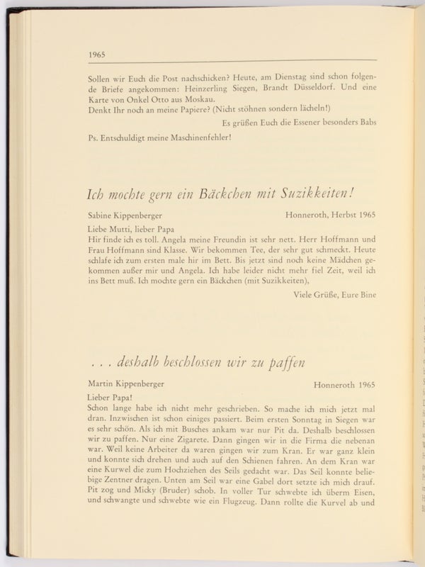 Nachzulesen … Briefe und Lebenserinnerungen aus der Ahnenfamilie unserer Kinder (Inscribed with Letter).