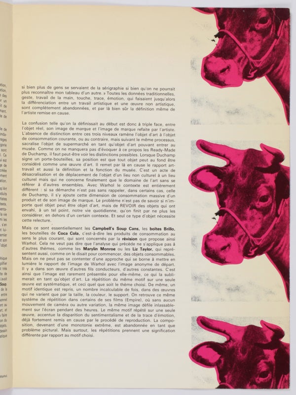 Andy Warhol: Musée d'Art Moderne de la Ville de Paris.