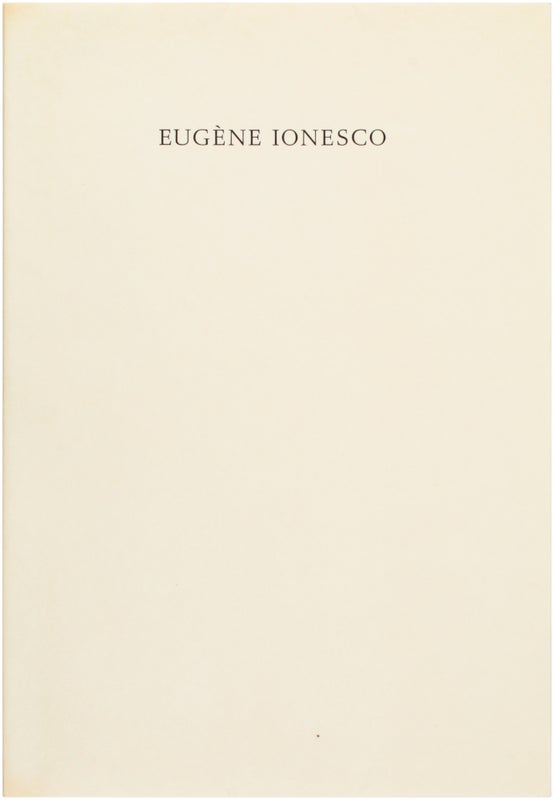 Item #30781 Journeys Among the Dead (Signed). Eugene Ionesco
