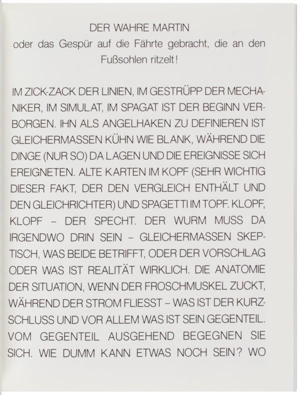 Martin Kippenberger.