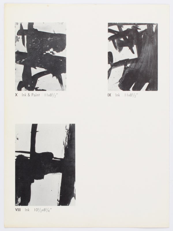New Arts Gallery Presents: Recent Paintings and Drawings by Franz Kline (Two Volumes).